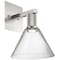 Access Lighting Port Nine Martini, Martini LED Wall Sconce, Brushed Steel Finish, Clear Glass 63143LEDD-BS/CLR - alternate 4